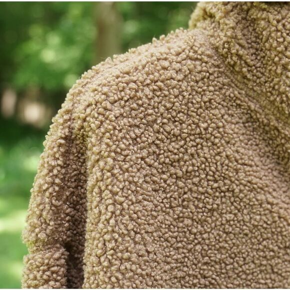 Old Navy Camel Tan Wubby Fleece Pullover Hoodie - Picture 5 of 8